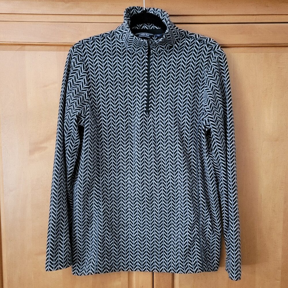 Lands' End Quarter Zip Fleece - M/T 10-12